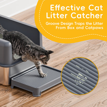 Universal Cat Litter Trap Mat Easy Clean Entry Exit For Cats Kittens Suitable All Litter Box Types Including Automated Models