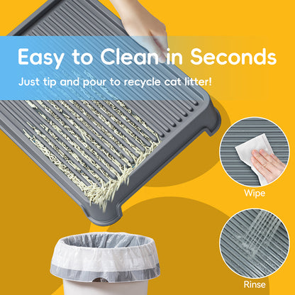 Universal Cat Litter Trap Mat Easy Clean Entry Exit For Cats Kittens Suitable All Litter Box Types Including Automated Models