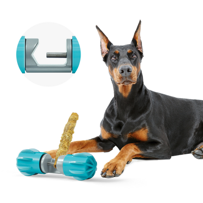 Booche Metal Bully Stick Dog Treat Holder Chew Holder Large Bone Holder Prevent Choking Safety Device For All Breeds