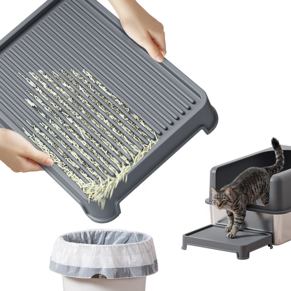 Universal Cat Litter Trap Mat Easy Clean Entry Exit For Cats Kittens Suitable All Litter Box Types Including Automated Models
